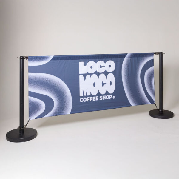 Cafe Barriers PVC Banner