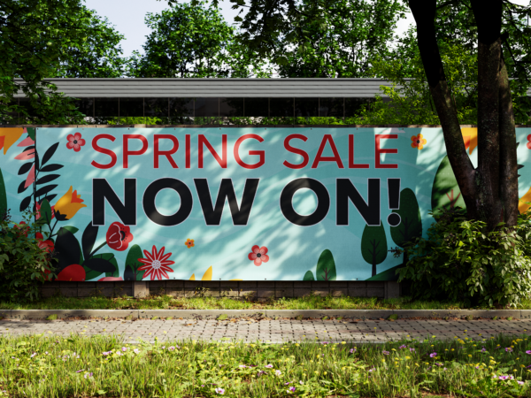 Spring Sale NOW ON PVC Retail sale banners